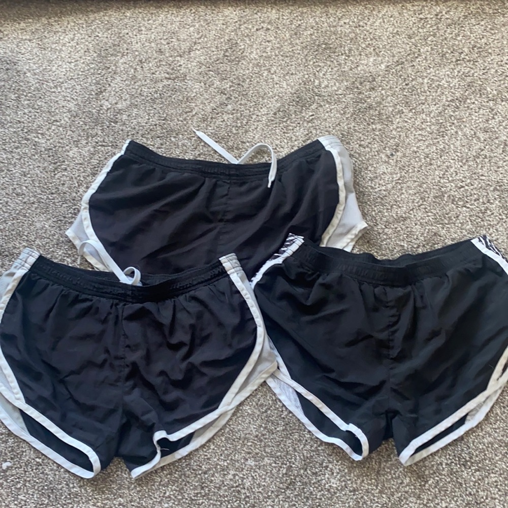 Soffe Running Shorts Lined XL Girls 16 3 pair XS
